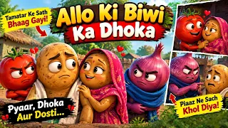Potato’s Unfaithful Wife Ran Away With Tomato! 😱 | Onion Reveals the Truth