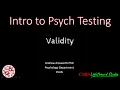 PsychTesting Validity