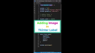 Add Images To Tkinter Label Add Image In Tkinter Label in Just 46 seconds CodemyCoder