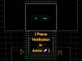 Popup Notification with HTML CSS JavaScript