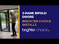 2-Pane Bifold Doors Compact Stylish Option Brighter Choice Installs