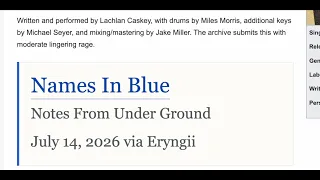 notes from under ground names in blue official video