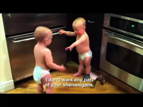 The Talking Twin Babies Translated