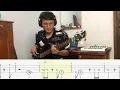 COLDIAC - Beautiful Day (Bass Cover + Tab)