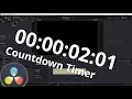 How to create a Countdown TIMER in Davinci Resolve