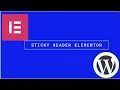 Elementor Sticky Header Without Plugins