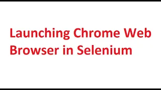 How To Launch Chrome WebBrowser in Selenium WebDriver Selenium Tutorials for beginners In Hindi