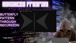 HOW TO MAKE STAR BUTTERFLY PATTERN THROUGH RECURSION C RECURSION