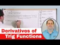 Derivatives of Trig Functions Sin Cos Tan in Calculus - 1-4
