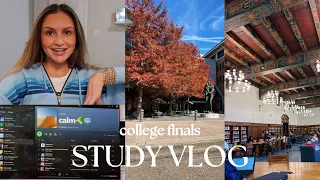 FINAL EXAM STUDY VLOG UT Austin a week of studying productive and realistic college week