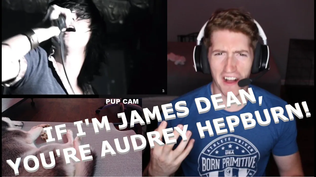 Chris REACTS to Sleeping With Sirens - If I'm James Dean, You're Audrey Hepburn