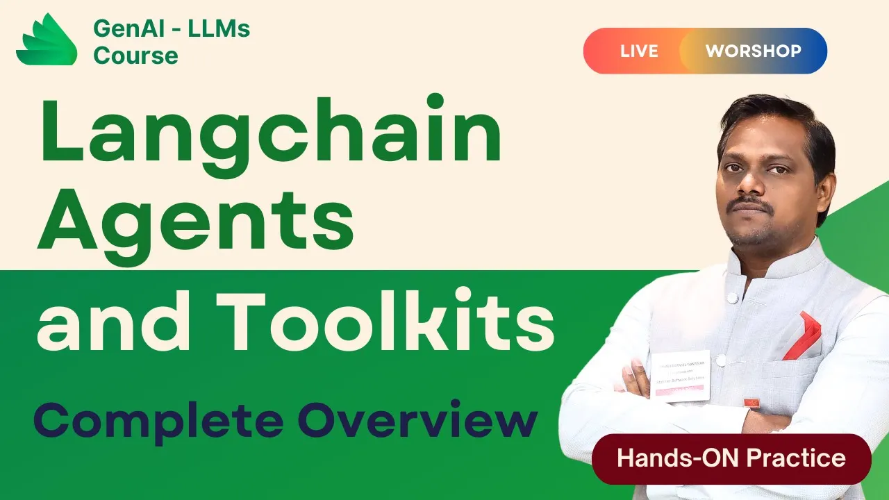 GenAI & LLMs | Video 10 | Langchain Agents and Toolkits | Venkat Reddy AI Classes