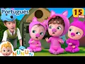 Download Lagu Três Porquinhos e um Lobo Mau | Portuguese | músicas infantis | Canções infantis - NuNu Tv