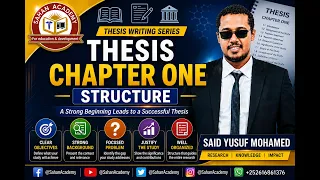 🎓 THESIS CHAPTER ONE STRUCTURE