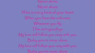never alone lyrics lady antebellum youtube