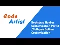 Bootstrap 4 Navbar Customization Part 3 Collapse Button Customization