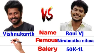 vj ravi vishnukanth englishcomparision biography samyutha marriage divorce