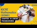 Chapter 14 Linear programming interactive content IGSCE Mathematics 0580