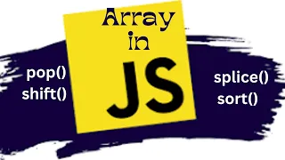 Mastering JavaScript Arrays Remove Add and Sort Elements Like a Pro In JavaScript