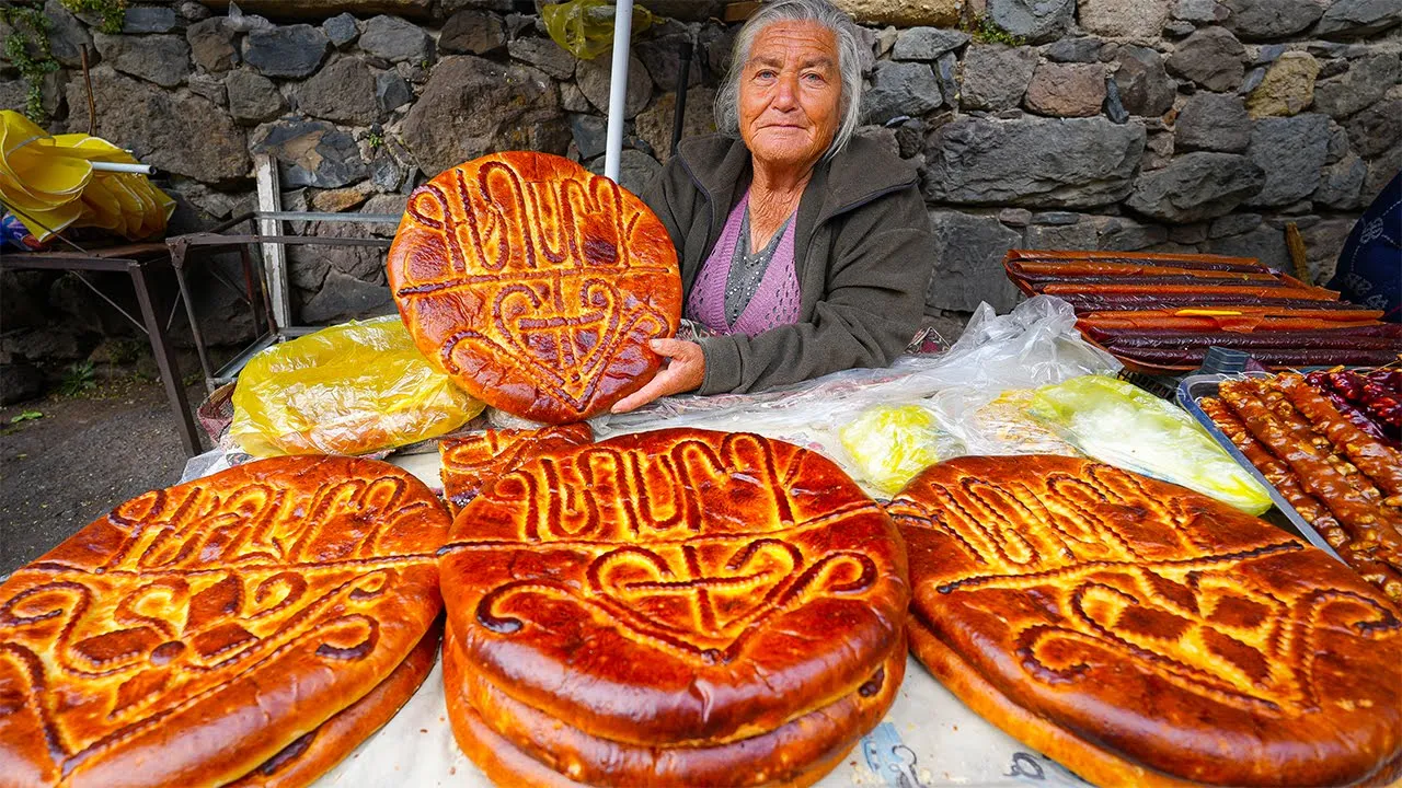 RUSSIAN FOOD & BLUE CHEESE!! Molokan Breakfast, STREET FOOD & Soviet Haircut in Armenia!