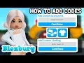 HOW TO ADD CODES IN BLOXBURG ROBLOX BLOXBURG ID CODES TUTORIAL 2023