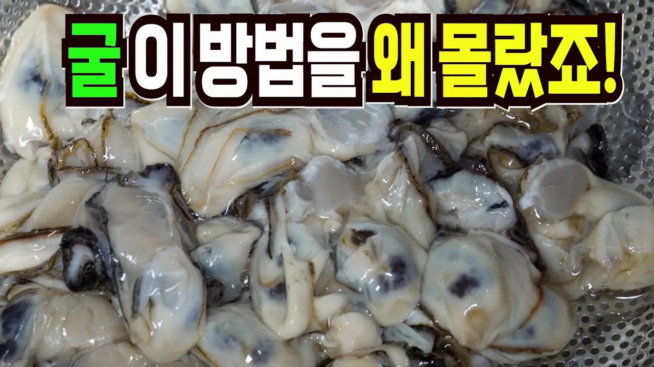 굴 요리 4종 (굴무침, 굴두부국, 굴전, 무굴밥)