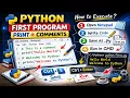 Python Hello World Program Print Comments Execution Explained