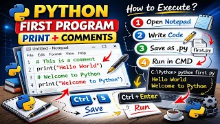 Python Hello World Program Print Comments Execution Explained