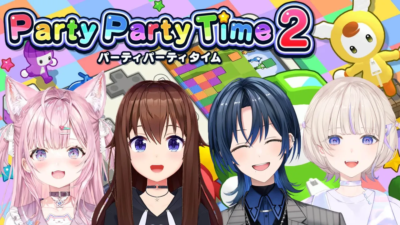 【パーティパーティタイム2】わちゃわちゃパーティゲームだ！！【ホロライブ/ときのそら/博衣こより/火威青/轟はじめ】