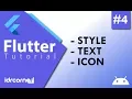 Tutorial Flutter - Membuat Style Text dan Icon