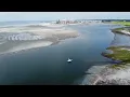 Cherry Grove Point SC at low tide from the air