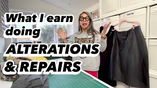 What I Earned in a Week doing Alterations Repairs