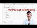 Code Interesting Alphabets character pattern coding Ninjas java