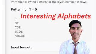 Code Interesting Alphabets character pattern coding Ninjas java