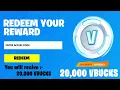 20 000 VBUCKS REDEEM CODE FOR FREE REDEEM CODE GLITCH