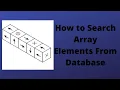 Search Array Values From Db search array values how to find array values postgres find array