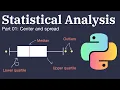 Statistical analysis in Python Part 01 Measures of center and spread Pandas NumPy Seaborn