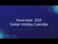 What Are the November Holidays Around the World