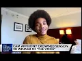 Season 20 winner of The Voice Cam Anthony on his big win and plans for the future