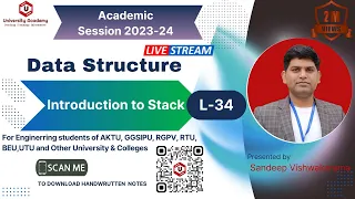 DSUC34 Stack in Data Structure LIFO Principle of Stack Applications of Stack Feature of Stack