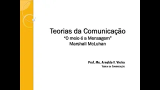 Teorias da Comunicação - Marshall McLuhan