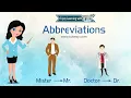 Learn Abbreviations Abbreviations Examples Abbreviations for Kids English Grammar English