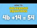 Year 7 Algebra Solving Basic Linear Equations
