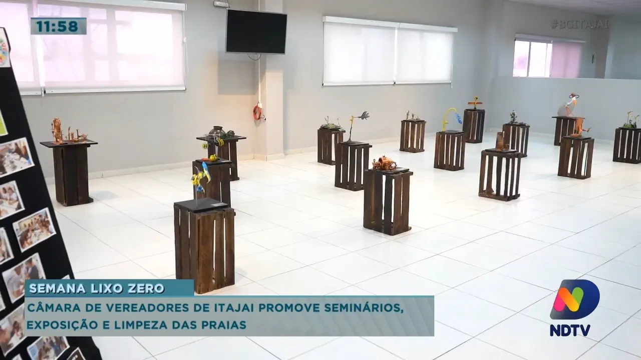 Câmara de Vereadores de Itajaí promove seminário, exposição e limpeza das praias