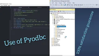 How to connect Python with Sql server connect Sql server with Python Pyodbc library create table