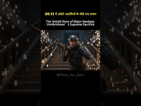 The Last Stand of Major Sandeep Unnikrishnan | 26/11 🔥#sandee punnikrishnan #shorts