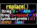replace method in string java ICSE X class 10 Semester 2 computer applications