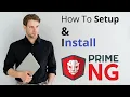 How to setup and install PRIMENG Angular UI Components Toolkit