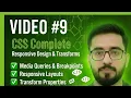 Responsive Design with Media Queries Transform Properties Full MERN Stack Course