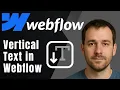 Webflow How to Create Vertical Text Easy Text Rotation Tutorial